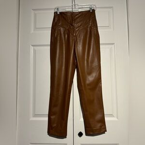 Zara Faux leather pants.